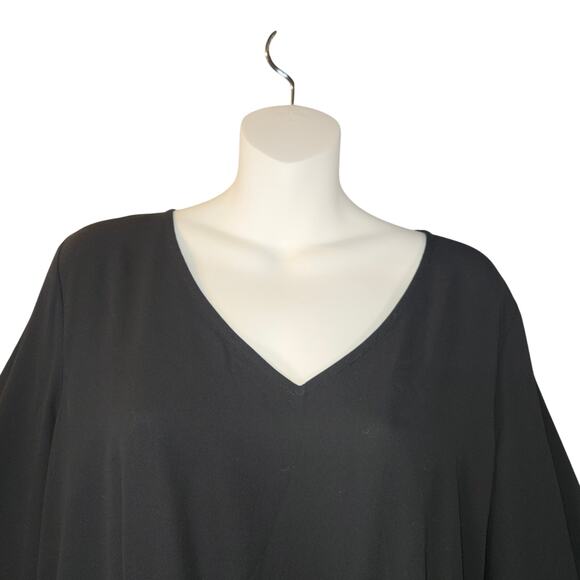 Decree Women XL Romper Shorts Black Pockets Flowy Casual Goth Witchy Whimsigoth - Picture 3 of 16